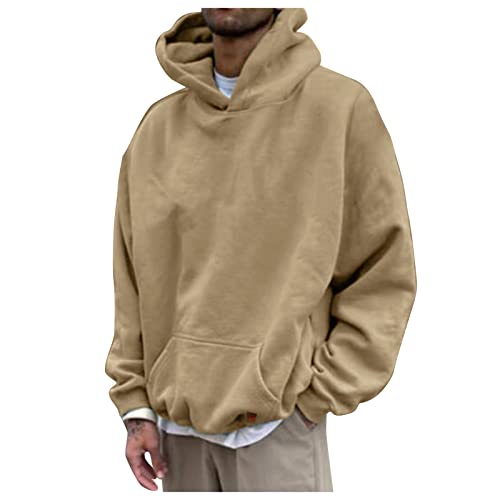 Zqkert Hoodie Herren Oversize Backprint Sweatshirt Herren Hooded Jacket Premium Kapuzenpullover Herren mit Kontrast Innenfutter von Zqkert