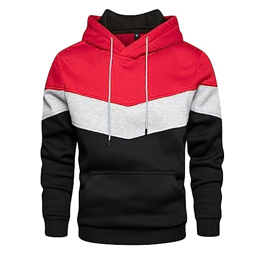 Zqkert Hoodie Herren Oversize Heavy Hoody Herren Zip Hood Cardigan Sweater Herren Sweatshirt mit Rundhals Ausschnitt Herren von Zqkert