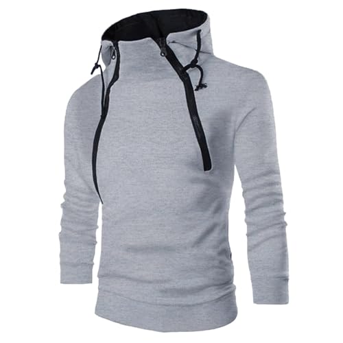 Zqkert Hoodie Herren Oversize Heavy Langarm Slim Fit Training Hoodie Pulli Hochwertige Baumwollmischung Männer Herren Hoodie von Zqkert