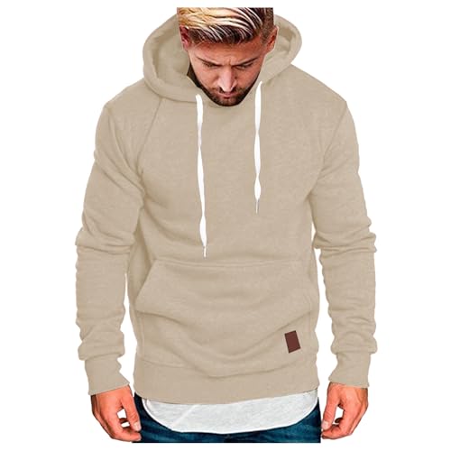 Zqkert Hoodie Herren Oversize Schwarz Kapuzenjacke Kapuzenpulli mit Reißverschluss Langarm Sport Style Casual Fitness Training von Zqkert