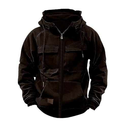 Zqkert Hoodie Herren Oversize Warm Stylisch Modisch Herren Hoodie Sweatjacke Kapuzenpullover Sweatshirt Farbvarianten von Zqkert