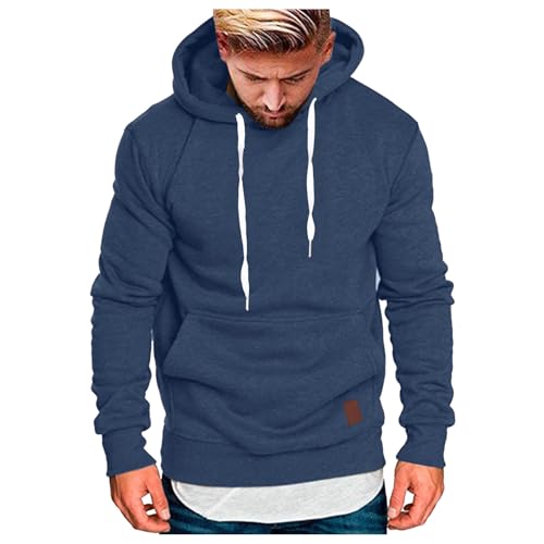 Zqkert Hoodie Herren Oversize XXL mit Reißverschluss Kapuzenjacke Kapuzenpulli mit Reißverschluss Langarm Sport Style Casual Fitness Training von Zqkert