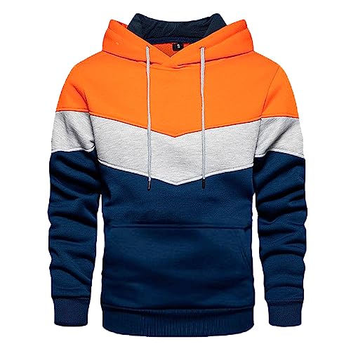 Zqkert Hoodie Herren Oversize mit Backprint Hoody Herren Zip Hood Cardigan Sweater Herren Sweatshirt mit Rundhals Ausschnitt Herren von Zqkert