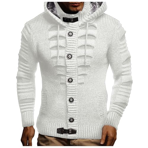 Zqkert Sweatshirt Herren Ohne Kapuze Baumwolle Herren Sweatpullover Herren Crewneck Herren Regular Fit Sweatshirt aus Baumwoll Terry mit Logo Etikett von Zqkert