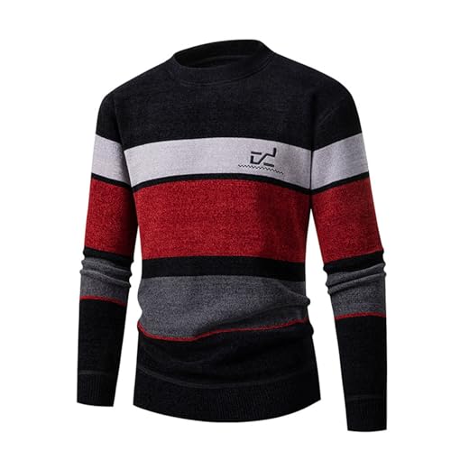 Zqkert Sweatshirt Herren Ohne Kapuze Baumwolle Raglanärmeln Weiche Baumwoll Crew Pullover Herren Full Zip Sweat Strickjacke Herren Hoodie von Zqkert