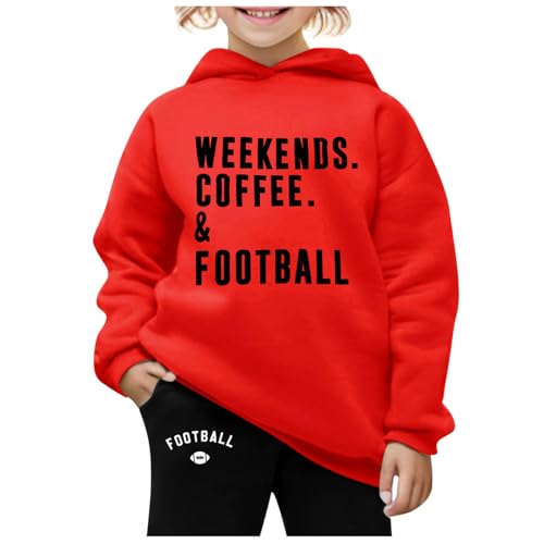 Zqkert Trainingsanzug Kinder für Jungen und Mädchen Hoodie und Hose Set Jogginganzug Modische Gedruckt Langarm mit Kapuz Fleecefutter Bequemer Zweiteiler Outfit-Set Freizeit Sportanzug von Zqkert