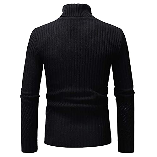 Zqkert Weihnachtspullover Herren Lustige Weihnachten Sweatshirt Unterzieh Rolli Elastisch Rollkragen Pulli Langarmshirt Herren Basic Strickpullover mit V Ausschnitt von Zqkert