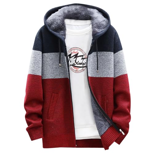 Zqkert Weihnachtspullover Herren Lustige Weihnachten Sweatshirt ohne Kapuze Männer für Solid Arbeitspullover Oversize Winter Sport Arbeitspullover Sweater Men von Zqkert