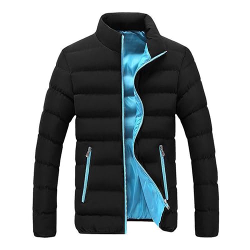 Zqkert Winterjacke Herren Lang 4XL Herren Übergangsjacke Frühlingsjacke Stehkragen Cargo Jacke Baumwolle Arbeitsjacke mit Vielen Taschen von Zqkert