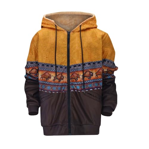 Zqkert Winterjacke Herren Lang 4XL und Atmungsaktive Wanderjacke Herren Männer Warme Daunenjacken Einfarbig Winter Schnee Unten Jacken von Zqkert