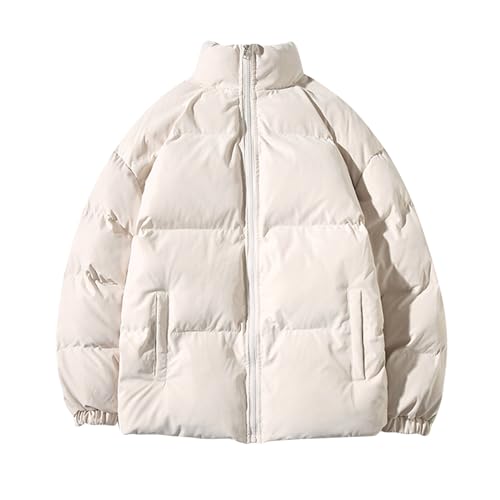 Zqkert Winterjacke Herren Lang Warm Gefüttert 4 XL Steppjacke Winter Herren Jacken Bequeme Kapuzenjacke Casual Puffer Jacket Basic Übergangsjacke Outdoor von Zqkert