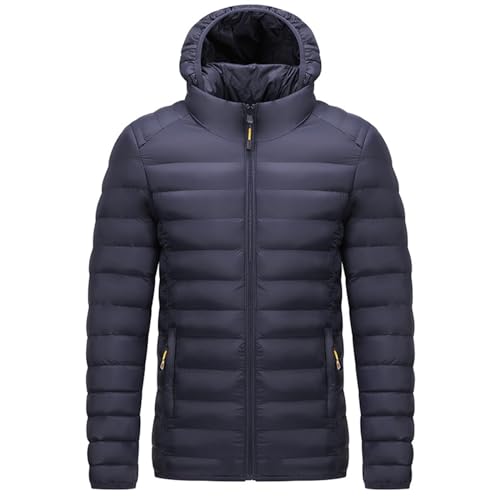 Zqkert Winterjacke Herren Lang Warm Gefüttert Winterjacke Herren Daunenjacke mit Kapuze Warm Jacke Leichte Steppjacke Winter Herren Jacken Bequeme von Zqkert