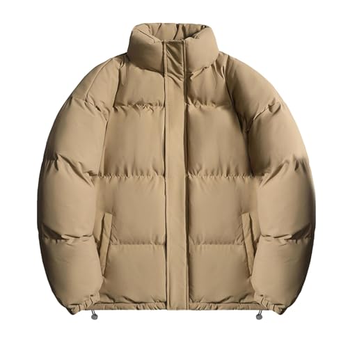 Zqkert Winterjacke Herren Lang Warm Herren Outdoorjacke Wasserabweisend Wanderjacke Leicht Übergangsjacke Trekkingjacke mit Abnehmbarer von Zqkert