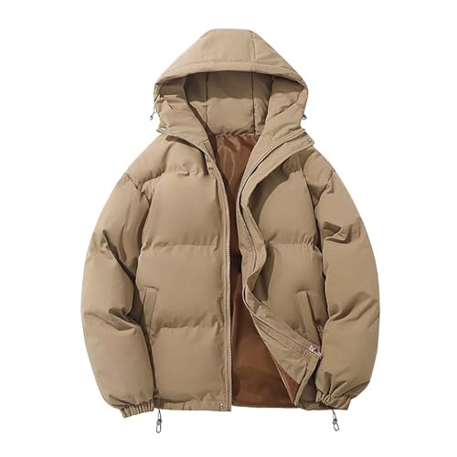 Zqkert Winterjacke Herren Lang Warm Kordelzug Worker Jacket Male Hybridjacke Hybridjacke Winterjacke Herren Winterjacke Steppjacke Jacke von Zqkert