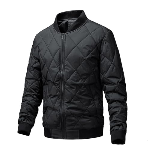 Zqkert Winterjacke Herren Lang mit Fell Jacke Bomberjacke Fliegerjacke Blouson Jacket Herren Jacke Herren Windbreaker Jacke Male Blousonjacke von Zqkert