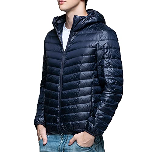 Zqkert Winterjacke Herren Lang mit Fell Regenjacke Windjacke Windcheater Gefüttert im Bundle mit Bandana Winterjacke Herren Herren Jacket von Zqkert