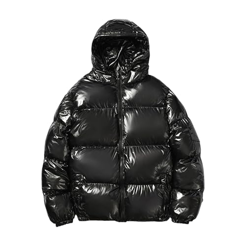 Zqkert Winterjacke Herren Lang mit Fell Regular Fit Herren Steppjacke Kapuze Seiten und Brusttasche Vegane Herbstjacke Herren ohne Daunen von Zqkert