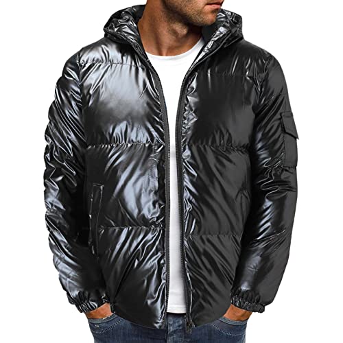 Zqkert Winterjacke Herren Lang mit Fell Windbreaker Viele Tarn Farben Herren Leichte Dünne Bomberjacke mit Ärmeltasche Blouson Jacke von Zqkert