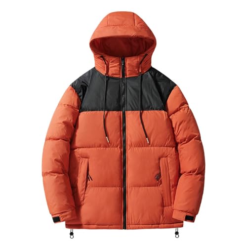 Zqkert Winterjacke Herren Lang mit Fell Winterjacke Herren Bomberjacke Leichte Übergangsjacke Fliegerjacken Frühling Herbst Blouson mit Taschen von Zqkert