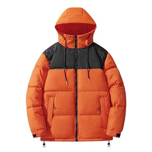 Zqkert Winterjacke Herren Lang mit Fell Winterjacke Herren Bomberjacke Leichte Übergangsjacke Fliegerjacken Frühling Herbst Blouson mit Taschen von Zqkert