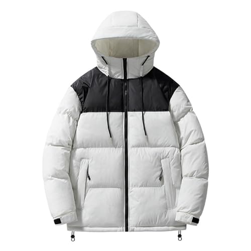 Zqkert Winterjacke Herren Lang mit Fell Winterjacke Herren Bomberjacke Leichte Übergangsjacke Fliegerjacken Frühling Herbst Blouson mit Taschen von Zqkert