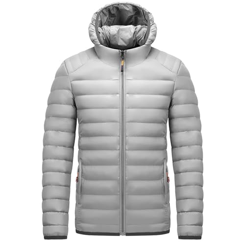 Zqkert Winterjacke Herren Lang mit Fell Winterjacke Herren Daunenjacke mit Kapuze Warm Jacke Leichte Winter Herren Jacken Bequeme von Zqkert