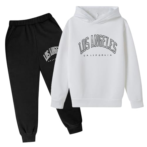 angebote des tages heute Trainingsanzug für Kinder Jungen Mädchen Mode Einfarbig Jogginganzug Langarm Kapuzenpullover Jogging Hosen 2tlg Sportanzug Kinderkleidung Set Unisex Modeanzug Sportkleidung von Zqkert