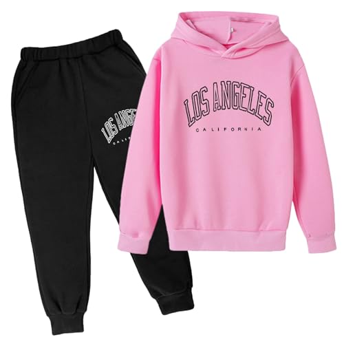 angebote des tages heute Trainingsanzug für Kinder Jungen Mädchen Mode Einfarbig Jogginganzug Langarm Kapuzenpullover Jogging Hosen 2tlg Sportanzug Kinderkleidung Set Unisex Modeanzug Sportkleidung von Zqkert