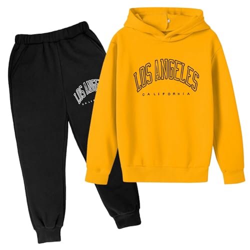 angebote des tages heute Trainingsanzug für Kinder Jungen Mädchen Mode Einfarbig Jogginganzug Langarm Kapuzenpullover Jogging Hosen 2tlg Sportanzug Kinderkleidung Set Unisex Modeanzug Sportkleidung von Zqkert