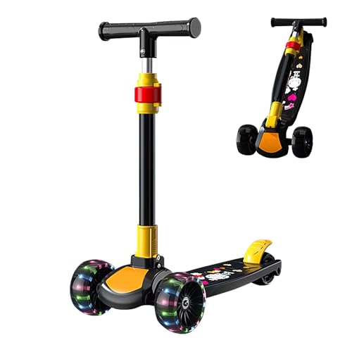 Adjustable Children Kick Scooter, Outdoor Cycling Scooter, Lightweight Kids Scooter, Safe Children’s Scooter, Easy Storage Scooter, Fun Playground Scooter, for Playground, Park von Zqkimzi