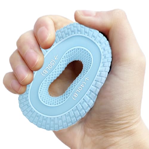 Hand Grip Strengthener, Silicone Grip Device, Tire Texture Gripper, Portable Hand Strengthener, Lightweight Grip Ring, Hand Strengthening Tool, Grip Training Device, Dexterity Improvement Ring, Exerci von Zqkimzi