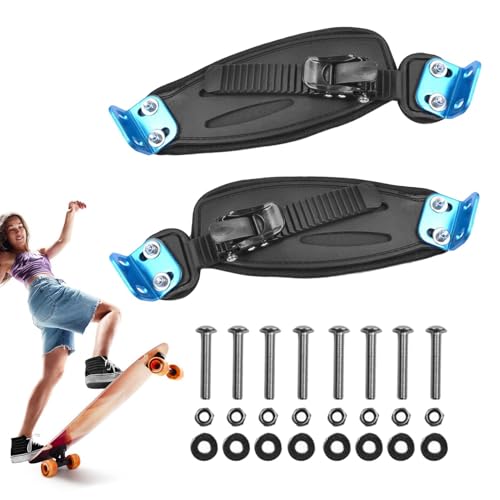 Longboard-Fußbefestigungsband, Mountain-Skateboard-Gurthalter, verstellbarer Fußhalter für Skateboarding, Nylon-Skateboard-Fußband, Longboard-Stehfußgurt von Zqkimzi