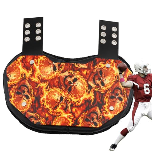 Rear Lower Back Protector, Youth Football Back Protection, Adjustable Back Protector, Hard Shell Back Plate, Professional Football Back Plate for Enhanced Safety and Comfort von Zqkimzi