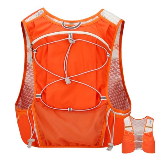 Running Hydration Vest Rucksack, Leichter Running Hydration Pack, Trail Running Hydration Vest Hydration Vest Hydration Vest für Lange Läufe Atmungsaktive Running Hydration Vest Water Backp von Zqkimzi