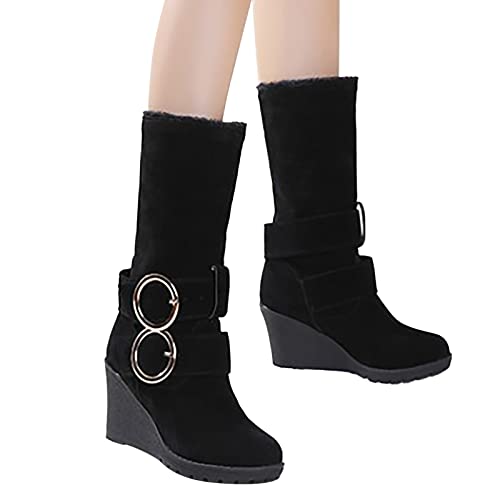 Stiefeletten Damen Elegant Stiefeletten Frauen Halbstiefel Damen Stiefel Damen mit Absatz Kurzstiefel Ankle Boots Westernstiefel Damenstiefel Ankle Boots Winterstiefel Damen Wasserdicht Gefütterte von Zshosam