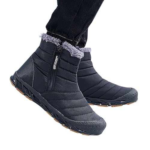 Stiefeletten Damen Schwarz Winter Schneestiefel Damen Elegant Damen Schneestiefel Winterstiefel Warme Gefüttert Winterschuhe Damen rutschfest Leichte Winter Stiefel Damen Schneestiefel für Damen von Zshosam