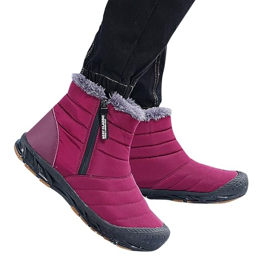 Stiefeletten Damen Winter Schneestiefel Damen Elegant Damen Schneestiefel Winterstiefel Warme Gefüttert Winterschuhe rutschfest Wasserdicht Sohle Leichte Winter Stiefel Damen Schneestiefel für Damen von Zshosam