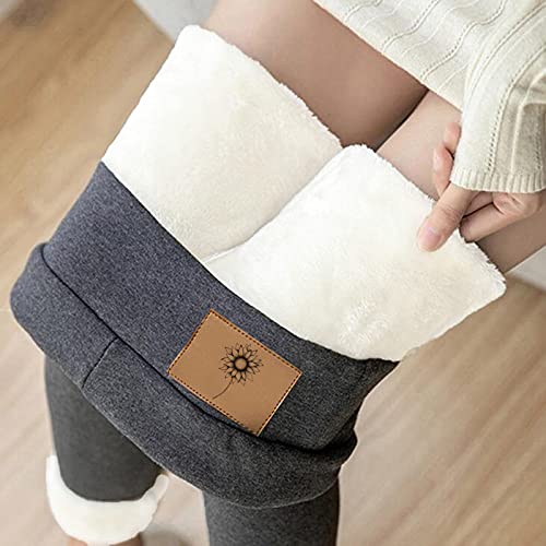 Zshosam Leggings Damen Hoher Taille Cartoon Katze Druck Plus Samt Verdicken Mit Fleece Gefüttert Slim Lange Thermo Dicke Damen Winter Strumpfhose Warm Blickdichte Leggins Thermoleggings von Zshosam