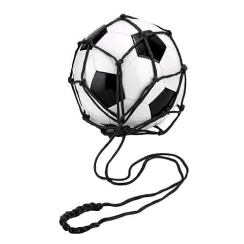 Zuasdvnk Fußballnetztasche, Mesh-Balltasche - Fußballtasche aus Netzstoff mit Kordelzug - Fußball-Fußball-Volleyball-Aufbewahrung, Einzelballträger, multifunktionaler Sportballhalter, für von Zuasdvnk