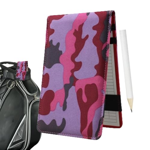 Zubehors Golf-Score-Buch,Golf-Scorecard-Buch | Golf-Scorecard-Halter mit Bleistift - Oxford Cloth Club Yardage Book, Golf-Gadget für Männer und Frauen, Outdoor-Sport-Golfer von Zubehors