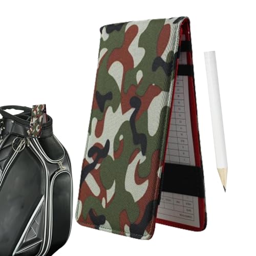 Zubehors Golf-Yardage-Buch,Golf-Scorekartenbücher - Club-Yardage-Buch mit Bleistift - Oxford Cloth Club Yardage Book, tragbares Golf-Gadget für Männer und Frauen, Outdoor-Sport, Golfclub, Golfer von Zubehors