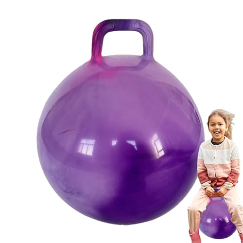 Zubehors Kinder-Sprungball mit Griff, Springball für Kinder,Vielseitiger Hüpfball für Kleinkinder | Elastischer, Flexibler Hüpfball mit Griff, Übungsball für den Hausgarten, Hof von Zubehors