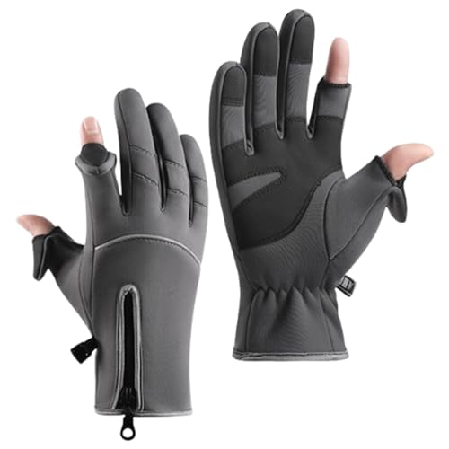 Zubehors Warme Fahrradhandschuhe,Winter-Fahrradhandschuhe | 2-Fingerlose Touchscreen-Skihandschuhe,rutschfeste Arbeitshandschuhe für Herren, wasserdichte Kaltwetterhandschuhe zum Skifahren, Wandern, von Zubehors