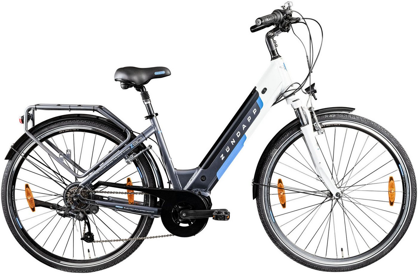 Zündapp E-Bike Cityrad Z901, 7 Gang Shimano Tourney RD-TY300 Schaltwerk, Kettenschaltung, Mittelmotor, 418 Wh, Pedelec, Elektrofahrrad für Damen u. Herren Zündapp E-Bike Cityrad Z901, 7 Gang Shimano Tourney RD-TY300 Schaltwerk, Kettenschaltung, Mittelmotor, 418 Wh, Pedelec, Elektrofahrrad für Damen u. Herren von Zündapp