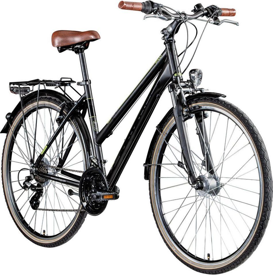 Zündapp Trekkingrad T700, 21 Gang Shimano Altus Schaltwerk, Kettenschaltung, für Damen, Kettenschaltung von Zündapp