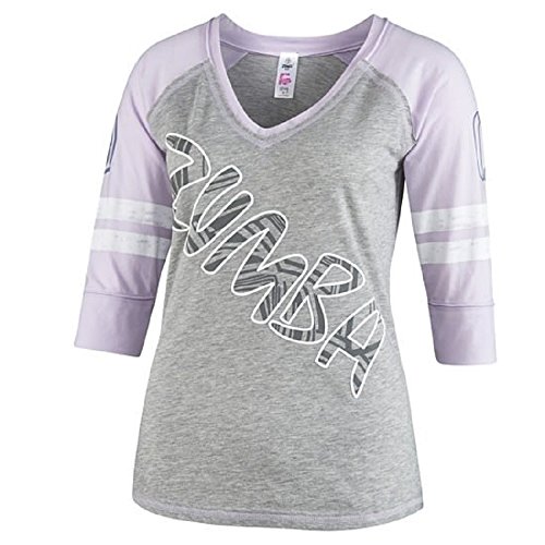 Zumba Fitness Damen Top Laces Out Football Tee, Thunderin Gray, L, Z1T00763-THGR von Zumba Fitness