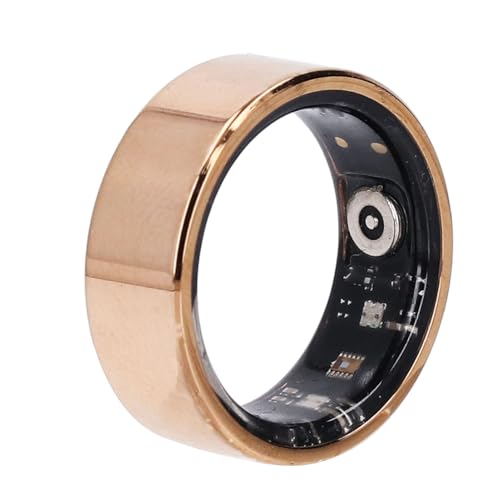 Smart Ring Gesundheits Tracker, Tragbarer Fitness Tracker Ring für Schritte, Entfernung, Kalorien, Schlafüberwachung, Edelstahl Smart Ring für den Täglichen Gebrauch (11#) von Zunate