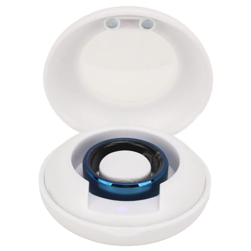 Zunate Smart Ring, Blauer IP68 Wasserdichter Smart Ring mit APP für Männer und Frauen, IP68 Wasserdichter Health Tracker Ring (Nr. 10) von Zunate