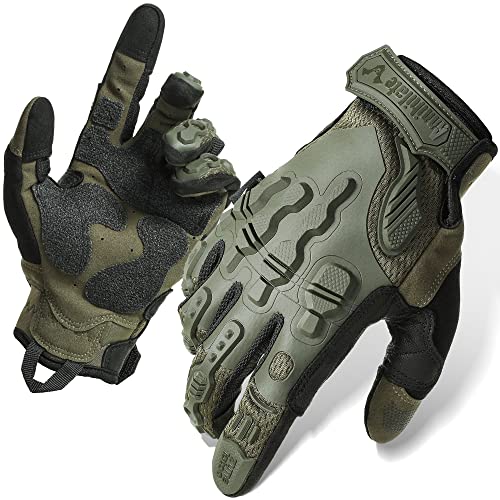 Zune Lotoo Taktische Handschuhe, Paintball Handschuhe Herren Touchscreen Kompatibel, Atmungsaktive und Stoßdämpfende Airsoft Handschuhe für Paintball Airsoft Motorrad Klettern Outdoor Activities(M) von Zune Lotoo