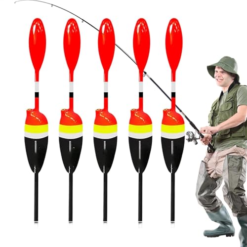 Zunetsutock Eisfischer-Bobber,Angel-Slip-Bobber | 5-teiliges Catfishing Tackle Floating Bobbers Sliding Floats,Angelausrüstungszubehör für Uferangeln und Tiefwasserangeln von Zunetsutock